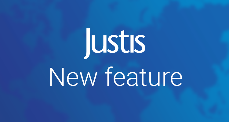 JustisOne new feature